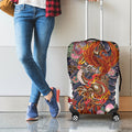 Japanese Dragon And Phoenix Tattoo Print Luggage Cover
