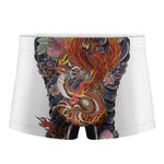 Japanese Dragon And Phoenix Tattoo Print Men's Boxer Briefs