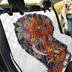 Japanese Dragon And Phoenix Tattoo Print Pet Car Back Seat Cover