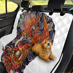 Japanese Dragon And Phoenix Tattoo Print Pet Car Back Seat Cover