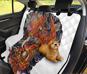 Japanese Dragon And Phoenix Tattoo Print Pet Car Back Seat Cover