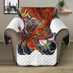 Japanese Dragon And Phoenix Tattoo Print Recliner Protector