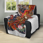 Japanese Dragon And Phoenix Tattoo Print Recliner Protector