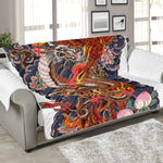 Japanese Dragon And Phoenix Tattoo Print Sofa Protector