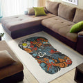Japanese Elemental Tattoo Print Floor Mat