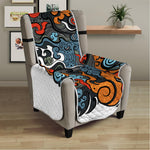 Japanese Elemental Tattoo Print Armchair Protector