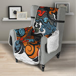 Japanese Elemental Tattoo Print Armchair Protector