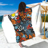 Japanese Elemental Tattoo Print Beach Sarong Wrap