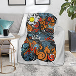 Japanese Elemental Tattoo Print Blanket