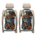 Japanese Elemental Tattoo Print Car Seat Organizers