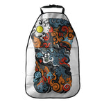 Japanese Elemental Tattoo Print Car Seat Organizers