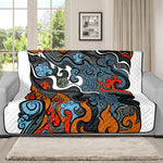 Japanese Elemental Tattoo Print Futon Protector