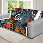 Japanese Elemental Tattoo Print Futon Protector