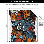 Japanese Elemental Tattoo Print Futon Protector