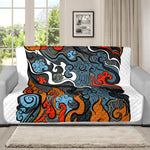 Japanese Elemental Tattoo Print Futon Protector