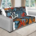 Japanese Elemental Tattoo Print Futon Protector