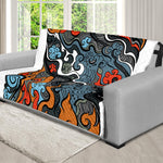 Japanese Elemental Tattoo Print Futon Protector