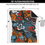 Japanese Elemental Tattoo Print Futon Protector