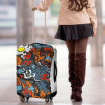 Japanese Elemental Tattoo Print Luggage Cover