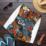 Japanese Elemental Tattoo Print Men's Shorts