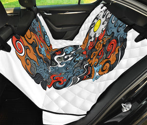 Japanese Elemental Tattoo Print Pet Car Back Seat Cover