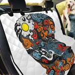 Japanese Elemental Tattoo Print Pet Car Back Seat Cover