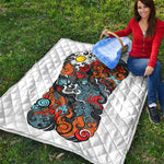 Japanese Elemental Tattoo Print Quilt