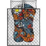 Japanese Elemental Tattoo Print Quilt Bed Set