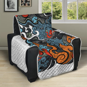 Japanese Elemental Tattoo Print Recliner Protector