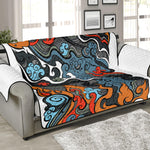 Japanese Elemental Tattoo Print Sofa Protector