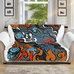 Japanese Elemental Tattoo Print Sofa Protector