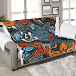 Japanese Elemental Tattoo Print Sofa Protector