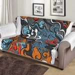 Japanese Elemental Tattoo Print Sofa Protector