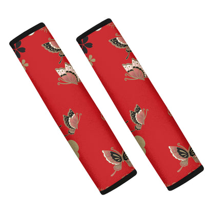 Japanese Flower Print Car Seat Belt Covers