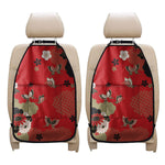 Japanese Flower Print Car Seat Organizers