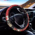 Japanese Flower Print Car Steering Wheel Cover