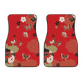 Japanese Flower Print Front Car Floor Mats