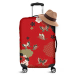 Japanese Flower Print Luggage Cover