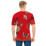 Japanese Flower Print Men's T-Shirt