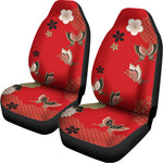 Japanese Flower Print Universal Fit Car Seat Covers