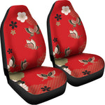 Japanese Flower Print Universal Fit Car Seat Covers