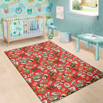 Japanese Food Pattern Print Area Rug