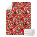 Japanese Food Pattern Print Blanket