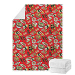 Japanese Food Pattern Print Blanket