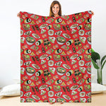 Japanese Food Pattern Print Blanket