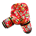 Japanese Food Pattern Print Boxing Gloves