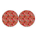 Japanese Food Pattern Print Car Coasters