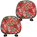 Japanese Food Pattern Print Car Headrest Covers
