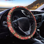 Japanese Food Pattern Print Car Steering Wheel Cover
