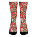 Japanese Food Pattern Print Crew Socks